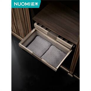 NUOMI诺米紫珑Pro衣柜拉篮衣帽间收纳衣物藤篮阻尼西裤架饰物架