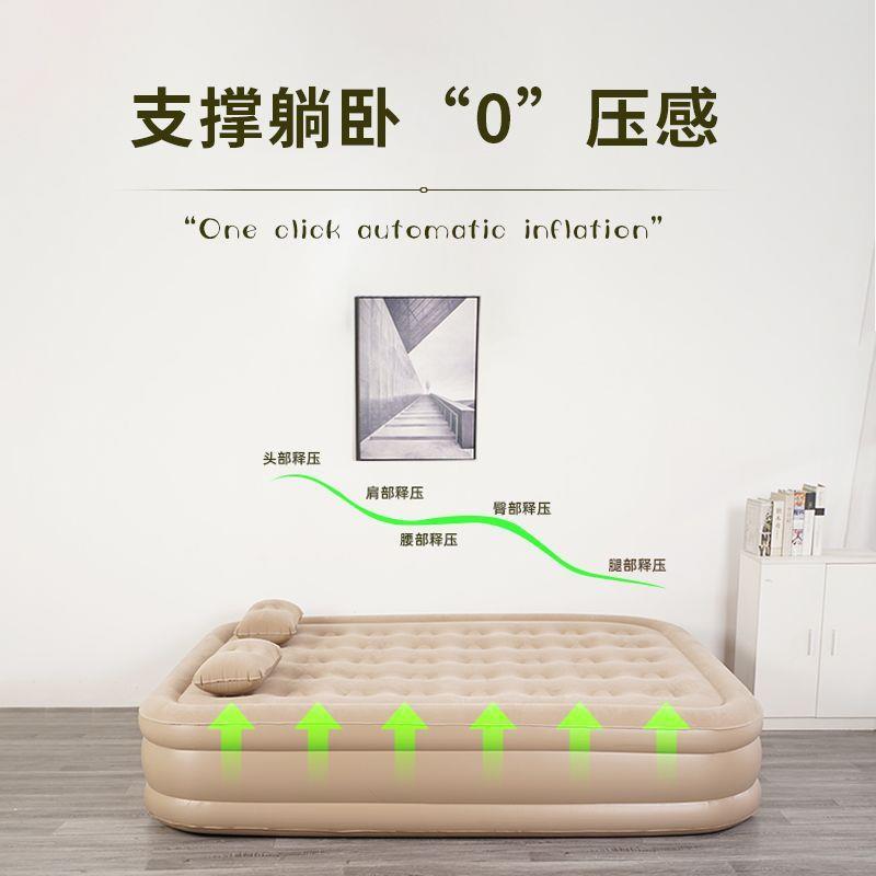 加充气床叠全自动打厚地EVI铺折户露营情侣双外人折叠床