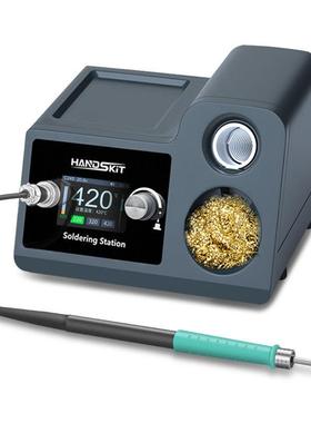 S4大功率焊台兼245容T12/210200W数483显柄维修焊接电烙铁手智能