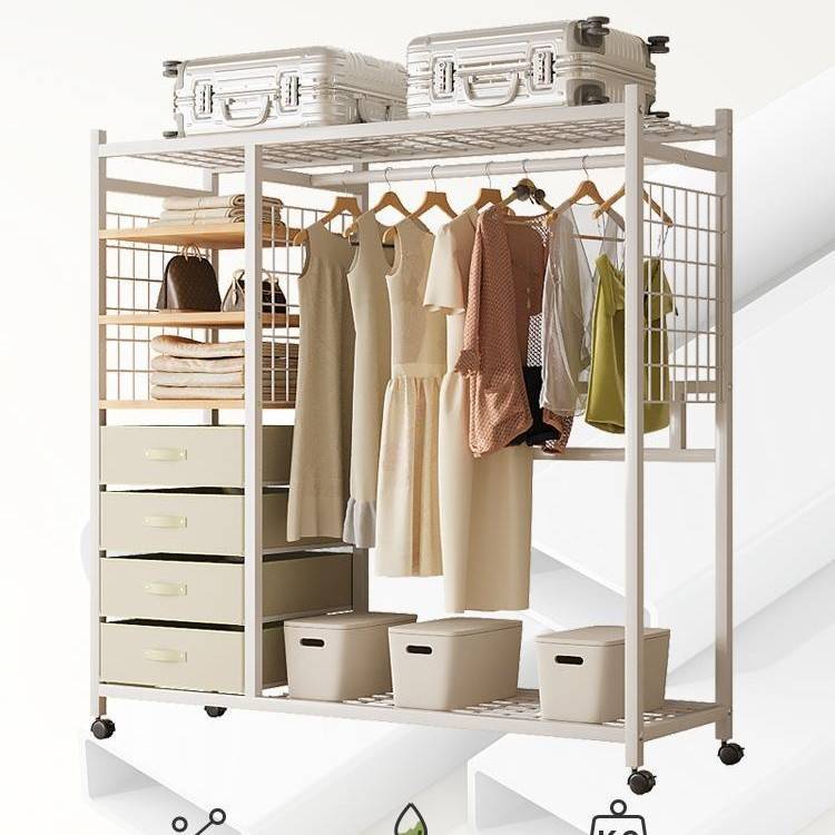 衣架简易衣柜布衣柜衣橱简约小户型家用卧室出租房用开放式衣帽架