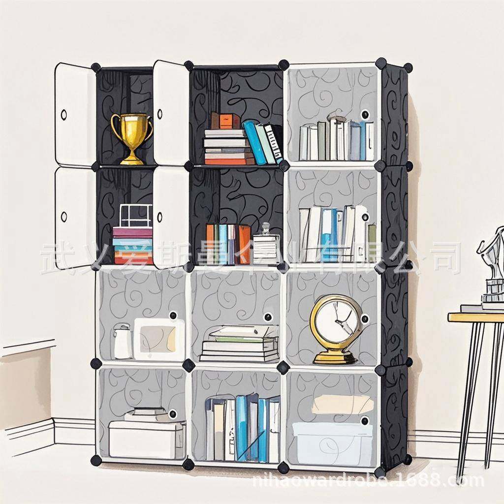 出料PP简易衣柜组装家用卧室布柜子租屋儿塑料衣柜童收纳柜衣挂塑,收纳整理,书桌收纳置物架,淘宝优惠券,粉丝福利购,淘宝优惠卷