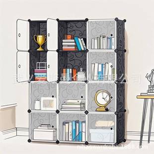 出料PP简易衣柜组装家用卧室布柜子租屋儿塑料衣柜童收纳柜衣挂塑