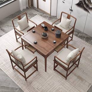 中式 方八仙桌实728木简四方桌茶打棋桌掼蛋桌约桌正形餐桌老榆木