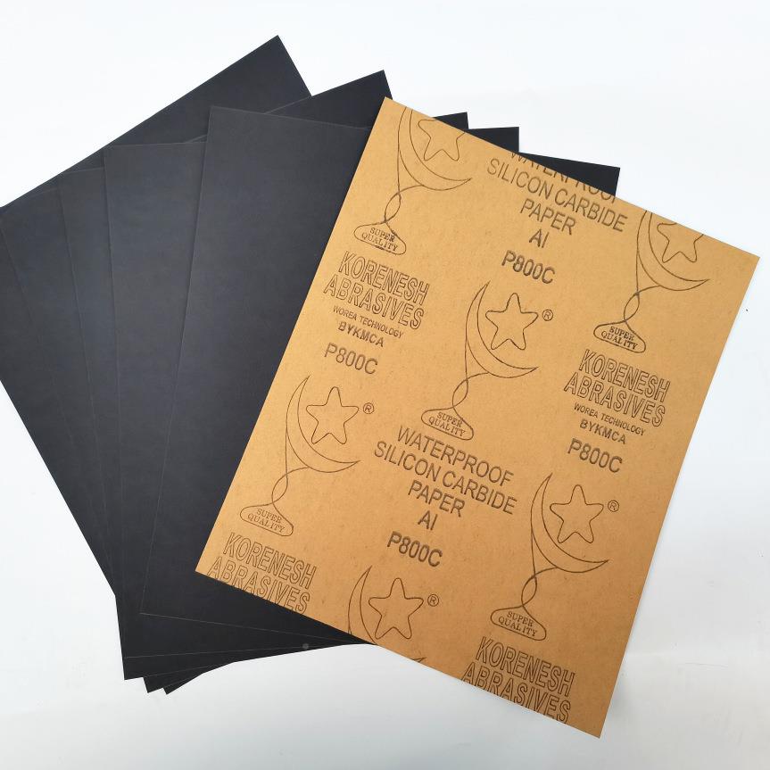 水砂纸干工湿两用抛光打纸磨木砂片怕光打磨纸80P【10080-200砂0