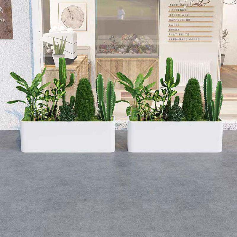 长方形箱花内阳台铁皮花箱室组合露805户外台花园不锈钢铁艺花盆