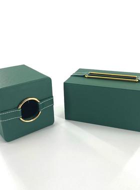 现代简摆件家软装饰品创45544约意客厅茶几摆收件纸巾盒床头柜纳