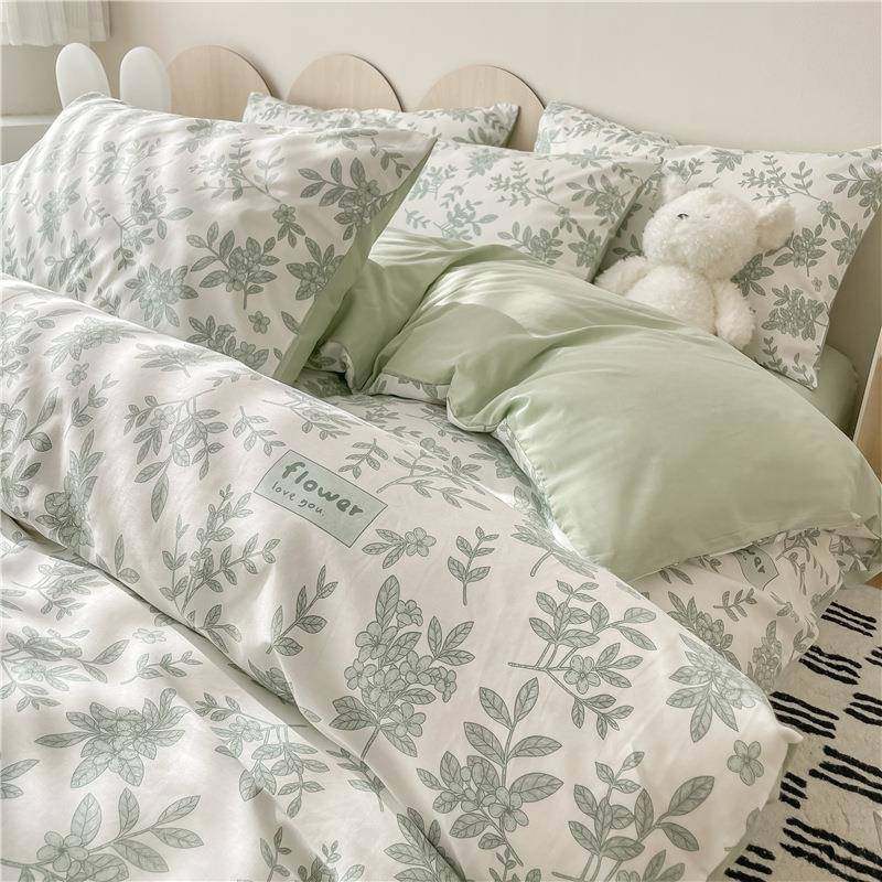 纯棉WJJ-2442被套季单0件00全棉碎花被罩151x200x20单独夏单人被