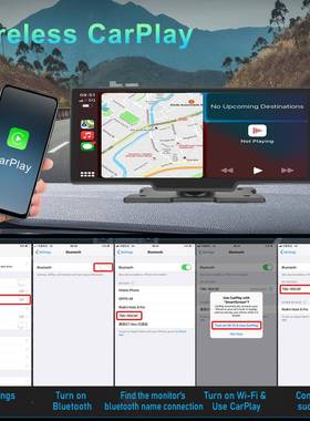 跨境新品高清10.26寸智慧显屏无线CarPlay/安卓uto大YWD-931屏车