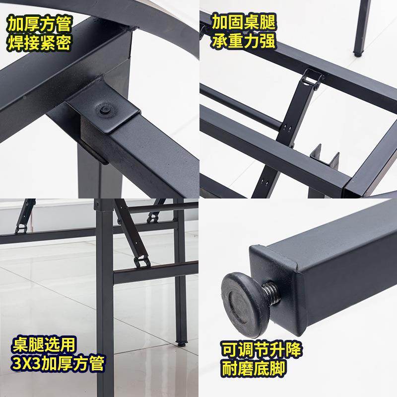 工厂直供酒店宴会折叠餐V桌1人P大圆桌165子实木会议C婚庆对拼桌0