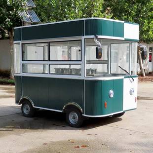 夜流动温美食车移保动手推772摆摊房车电四轮市地摊动小吃餐车商