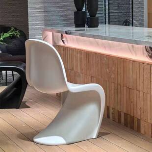 网红家用椅子Panton Chair潘顿椅艺术餐椅潘通椅个性创意休闲椅