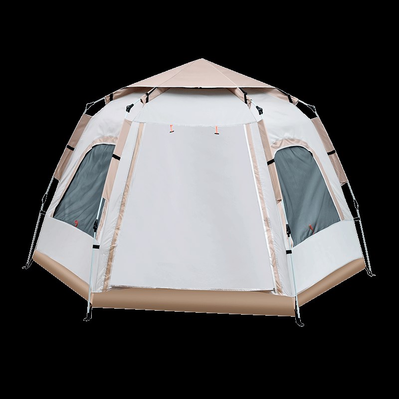 全自动六角门厅帐篷户外折叠便携式户外野营过夜防雨加厚装备速开