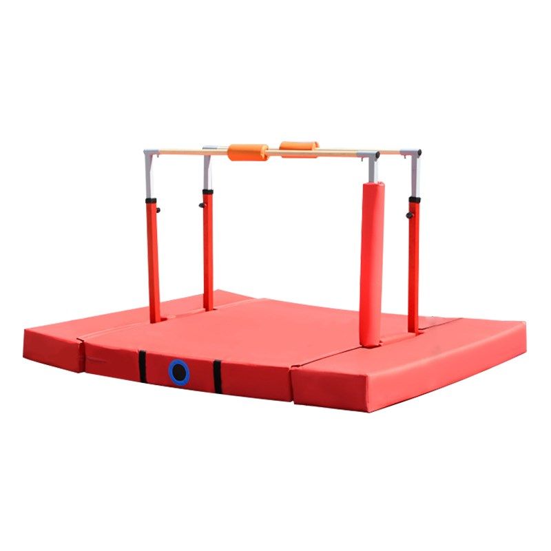 儿童体适能跑酷体操训练可调节升降单双杠吊环爬行架保护垫着陆垫