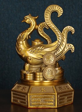 纯铜四大神兽摆件青龙白虎朱雀玄武铜像四方四圣兽四象客厅办公室