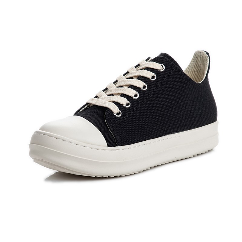 暗黑系RO鞋子低帮帆布鞋厚底休闲板鞋男经典款情侣鞋潮流男鞋女鞋