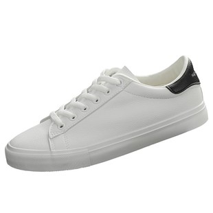 百搭超纤皮防水青年小白鞋 休闲男鞋 男 新款 2021年秋季 韩版 潮平板鞋