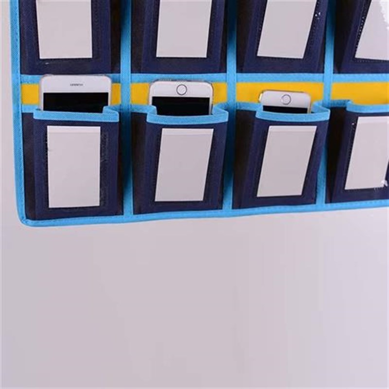 工厂员工会议室手机存放袋挂墙教室班级手机集中保管收纳袋挂袋