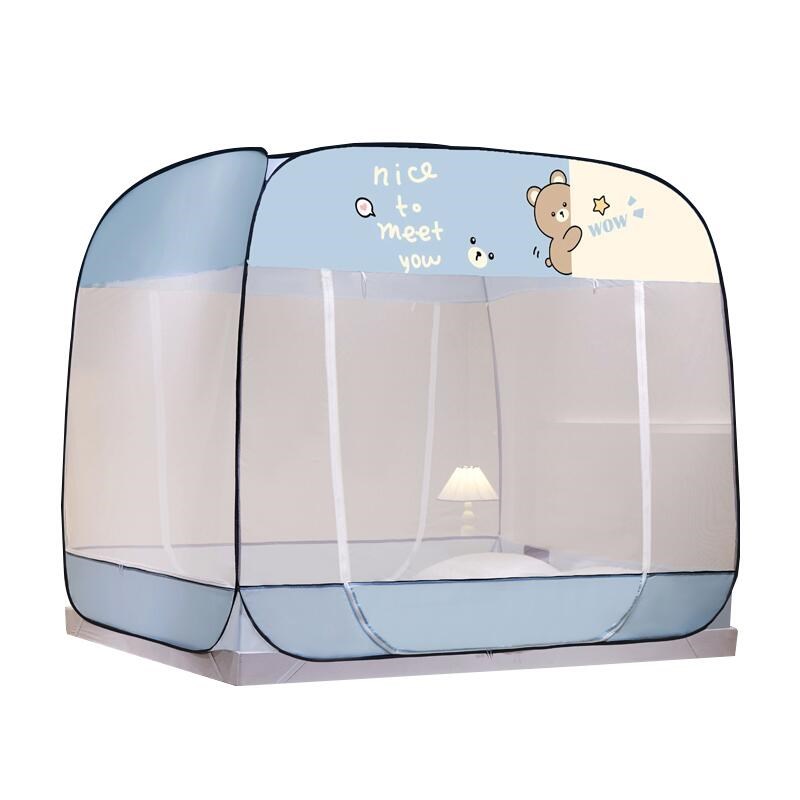 蒙古包蚊帐家用2024新款免安装1米5床简易1米8大床双人无底回底款