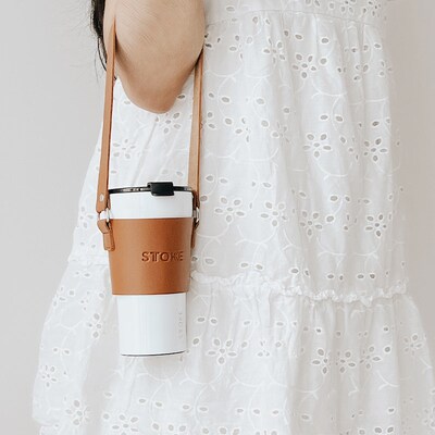 慕咖STTOKE咖啡杯保温杯杯套配件便携简约潮流高颜值水杯子皮杯套