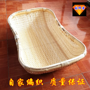 柳编长方形d笸箩藤编收纳筐柳条编织簸箩馒头筐竹编家用现捞卤菜