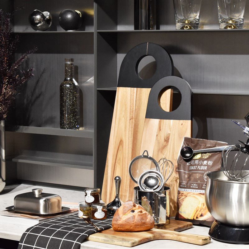 样板房厨房台面装饰烘焙面包主题组合摆件别墅料理机软装饰品