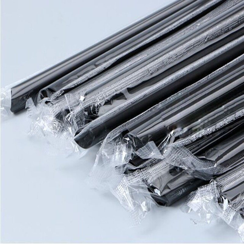 5000支一箱1.2口径黑色粗吸管23cm长塑料大吸管透明珍珠奶茶