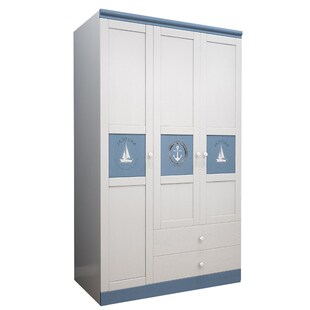 青少年实木儿童衣柜家用卧室女孩男孩二门三门四门衣柜子收纳柜