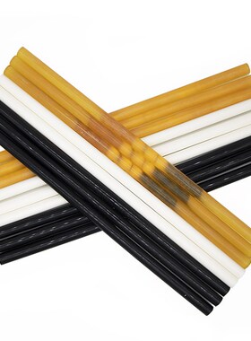 耐高温热熔胶棒 120度150度聚酰胺胶棒白色黄色黑色11mm热熔胶条