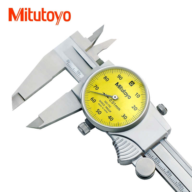Mitutoyo三丰游标带表卡尺505-733/0-200*0.01mm