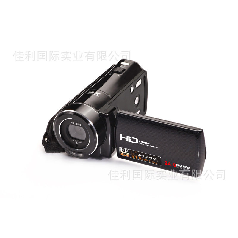 厂家2400万像素3.0英寸HDV-V7数码摄像机1080P录像DV带遥控