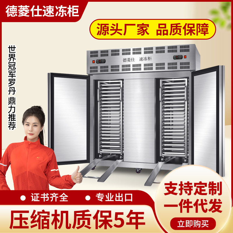 生胚包子速冻柜商用急冻饺子速冻机小型低温风冷海鲜冷柜零下45度
