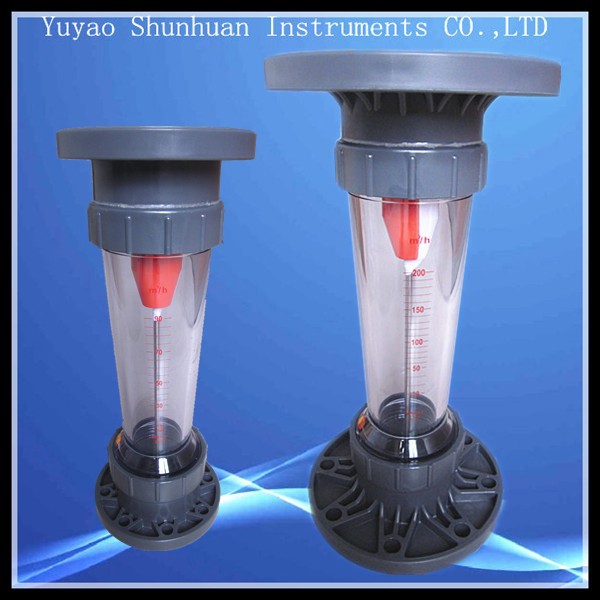 大口径塑管转子流量计、法兰连接塑料转子流量计、LZS-100流量计