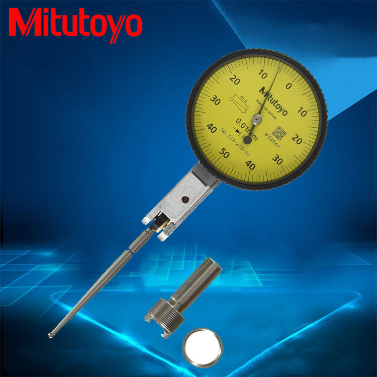 三丰杠杆表513-415-10E杠杆百分表0-1mm校表Mitutoyo百分表