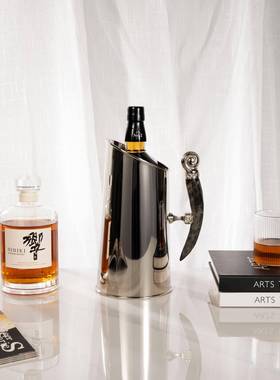 现装代简约3104004不锈钢冰桶水壶装饰软装创家居摆摆设意样板房