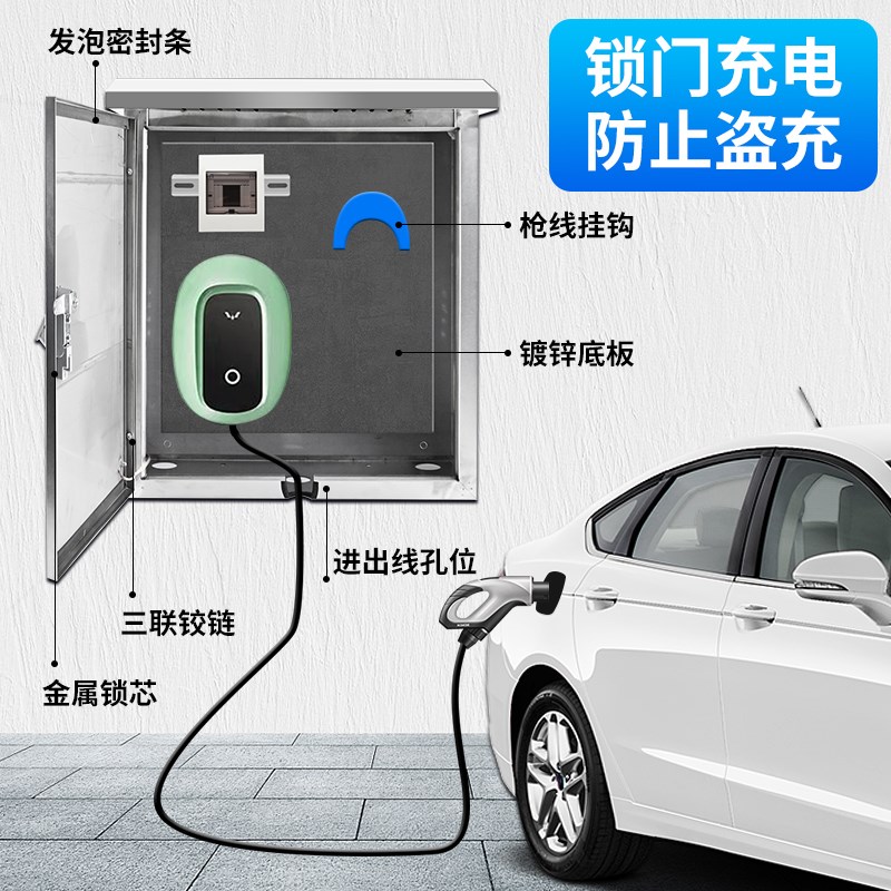 五菱缤果宏光minki充电桩保护箱星光s/Nano/AirEV晴空不锈钢配电