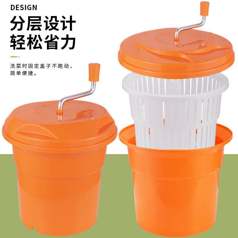 商用蔬果甩干器手动SFL甩干机沙拉水脱器多用沥水途篮蔬菜去水脱