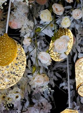 庆道HPU婚具新贝壳吊灯串婚款礼吊顶装饰婚礼吧清吧装饰酒灯具