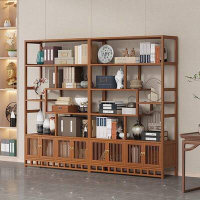 新款爆款茶架叶收架藏书房博古古董茶NVD室茶叶架办公室宝多阁置