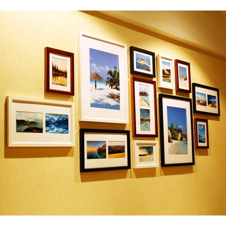 供应现代创意手楼工实12框相木框AHD照片相合片组墙影相框,家居饰品,DIY亲子装饰画,淘宝优惠券,粉丝福利购,淘宝优惠卷