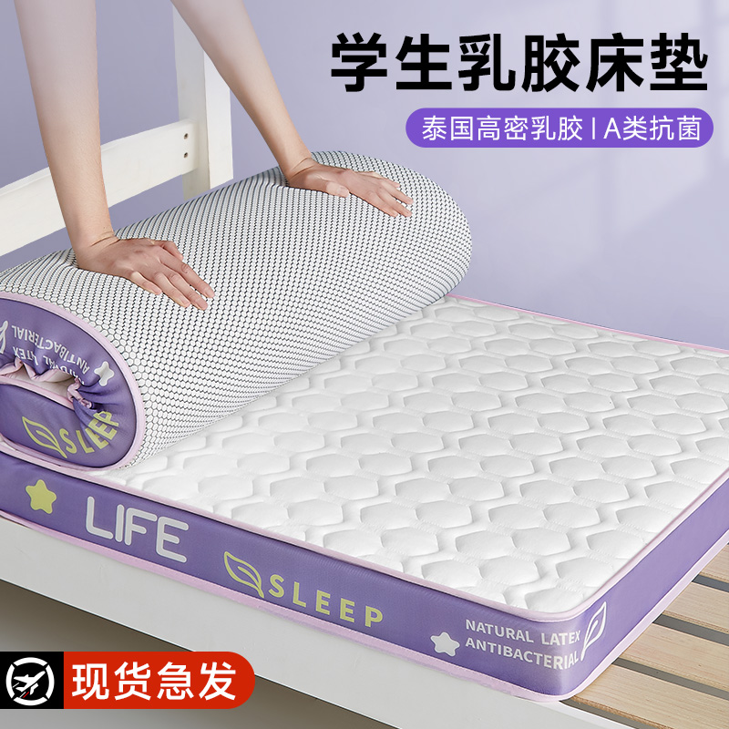 乳胶床垫软垫家用卧室记忆棉学生宿舍单人专用90x190W海绵垫子1米