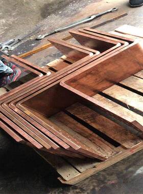 T2紫铜折弯激光切NAZ割形异雕件紫铜排板可按图纸加工打孔紫铜塑