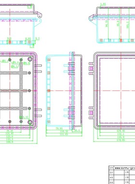 仪器仪表盒 塑料防水盒 接线盒 电x源外壳2-57:240*170*110开门式