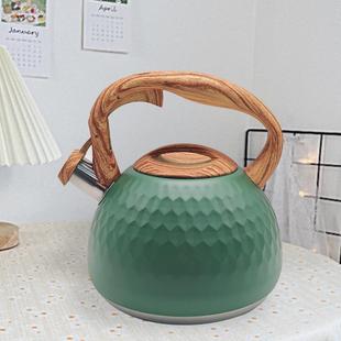 YA582壶WARD一键磁开3L不锈钢鸣笛烧水锤纹鸣合笛壶烧水壶明火电