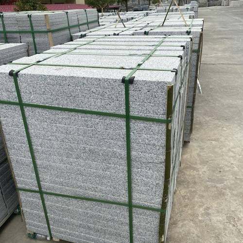 花石岗岩材芝麻白黑火烧板黄锈荔灰枝面路沿石198石麻石大理石地