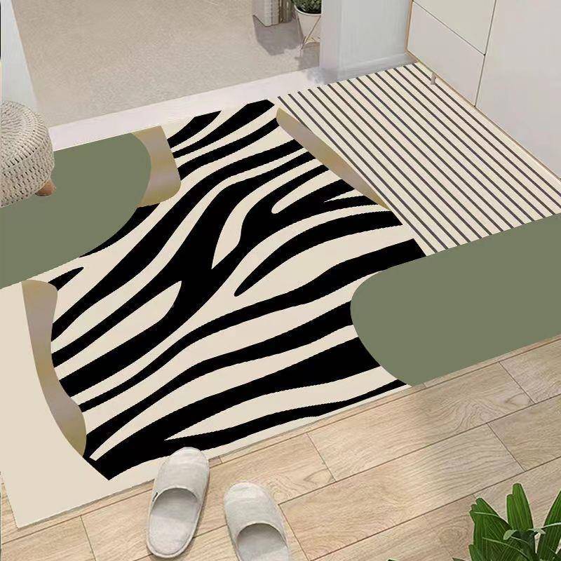 入关超薄不卡门洗免门垫户门地垫皮革玄地毯门垫防FTR水可裁剪