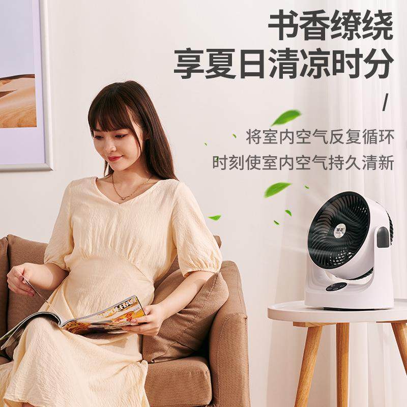 金正电风扇381家小型桌面气台式空办循环扇公室用涡轮对流迷你风