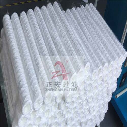 现货10寸20寸30寸40寸PP骨架线绕滤芯聚丙烯折叠式线绕过滤滤芯