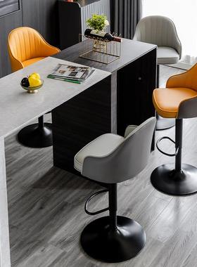 椅吧台现代简约家高用吧椅子酒吧前台北9962欧轻奢凳靠背脚吧椅