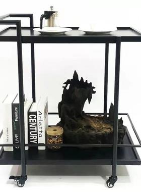 餐厅欧式酒RF202103店酒水点茶手推车家餐甜边点水果台铁艺用移动