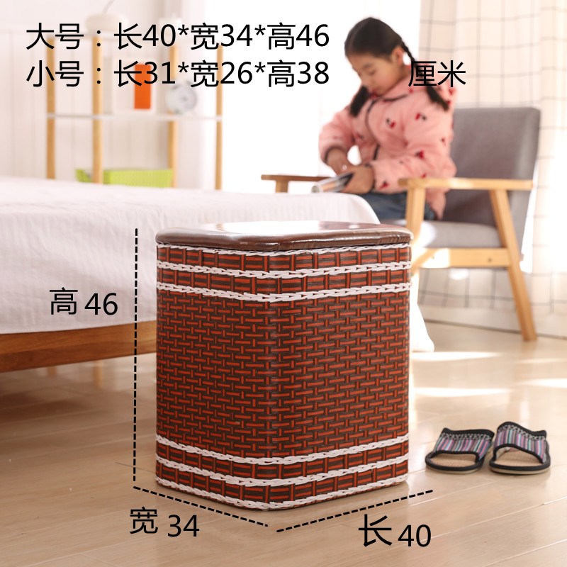 样板间收纳凳鞋套箱坐凳试衣间换鞋穿鞋凳子鞋套筐子家用拖鞋箱